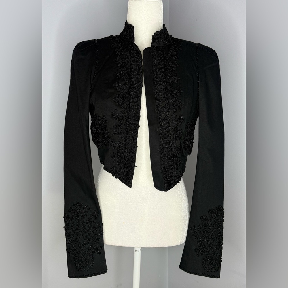 Bebe Black Cropped Jacket NWT - image 7